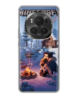 Чехол для Huawei Honor Magic 6 Pro с картинкой «Зимний Minecraft»
