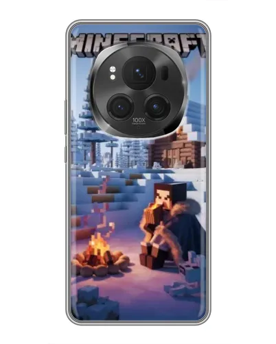 Чехол для Huawei Honor Magic 6 Pro с картинкой «Зимний Minecraft» Чехол для Huawei Honor Magic 6 Pro с картинкой «Зимний Minecraft»