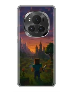 Чехол для Huawei Honor Magic 6 Pro с картинкой «Стив у башни»