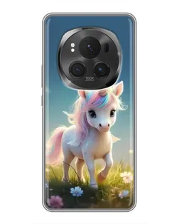 Чехол для Huawei Honor Magic 6 Pro с картинкой «Единорог на поляне»