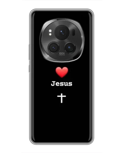 Чехол для Huawei Honor Magic 6 Pro с картинкой «Сердце - Jesus» Чехол для Huawei Honor Magic 6 Pro с картинкой «Сердце - Jesus»
