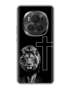 Чехол для Huawei Honor Magic 6 Pro с картинкой «Лев и Крест» Чехол для Huawei Honor Magic 6 Pro с картинкой «Лев и Крест»
