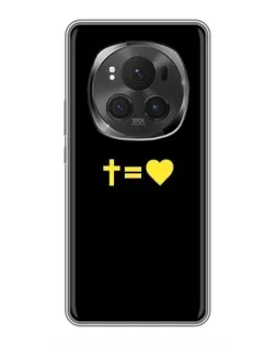 Чехол для Huawei Honor Magic 6 Pro с картинкой «Сердце и Крест»