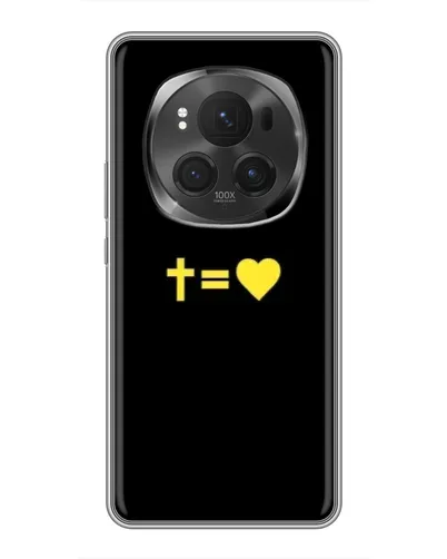 Чехол для Huawei Honor Magic 6 Pro с картинкой «Сердце и Крест» Чехол для Huawei Honor Magic 6 Pro с картинкой «Сердце и Крест»