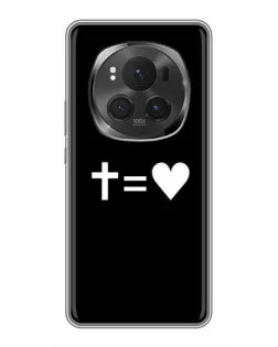 Чехол для Huawei Honor Magic 6 Pro с картинкой «Крест и Сердце»