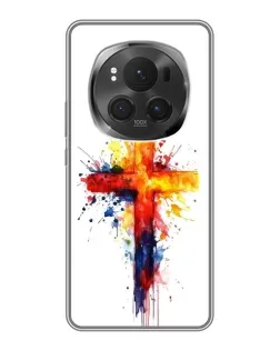 Чехол для Huawei Honor Magic 6 Pro с картинкой «Акварельный крест»