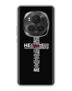Чехол для Huawei Honor Magic 6 Pro с картинкой «Текстовый крест»
