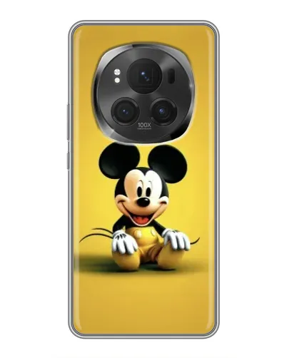 Чехол для Huawei Honor Magic 6 Pro с картинкой «Микки на желтом»