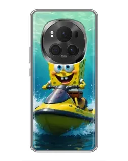 Чехол для Huawei Honor Magic 6 Pro с картинкой «Спанч Боб на гидроцикле» Чехол для Huawei Honor Magic 6 Pro с картинкой «Спанч Боб на гидроцикле»