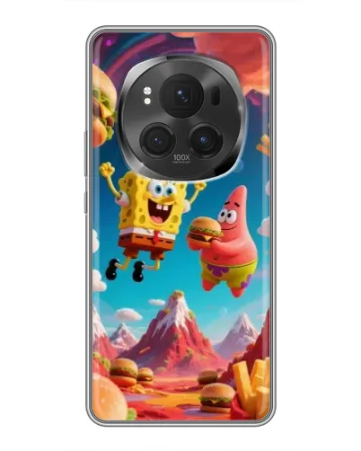 Чехол для Huawei Honor Magic 6 Pro с картинкой «Космический фастфуд»