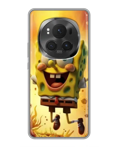 Чехол для Huawei Honor Magic 6 Pro с картинкой «Губка Боб прыгает»