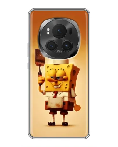 Чехол для Huawei Honor Magic 6 Pro с картинкой «Губка Боб повар»