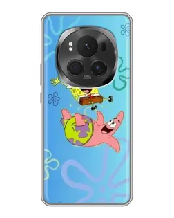 Чехол для Huawei Honor Magic 6 Pro с картинкой «Спанч Боб и Патрик»