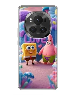 Чехол для Huawei Honor Magic 6 Pro с картинкой «Губка Боб Патрик»