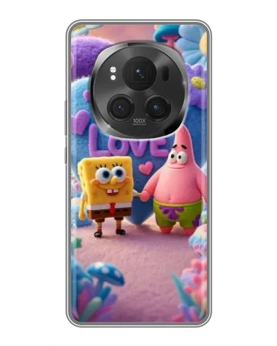 Чехол для Huawei Honor Magic 6 Pro с картинкой «Губка Боб Патрик»