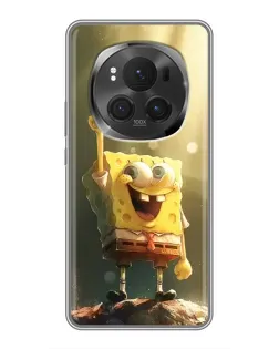 Чехол для Huawei Honor Magic 6 Pro с картинкой «Сияющий Спанч Боб»