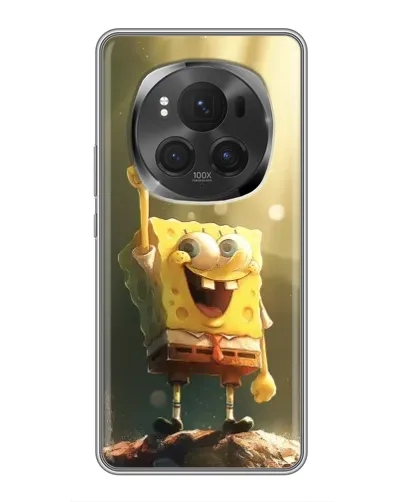 Чехол для Huawei Honor Magic 6 Pro с картинкой «Сияющий Спанч Боб»