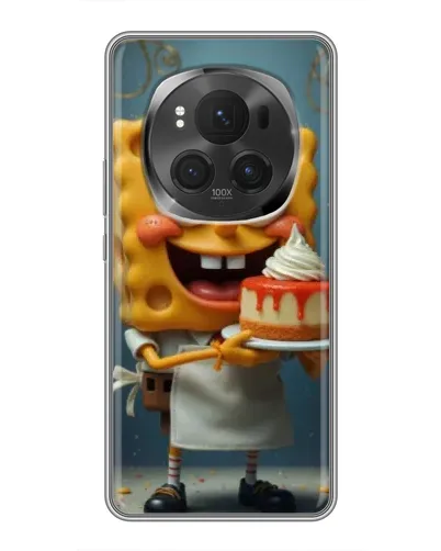 Чехол для Huawei Honor Magic 6 Pro с картинкой «Повар Спанч Боб»