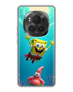 Чохол для Huawei Honor Magic 6 Pro з картинкою «Спанч Боб під водою»