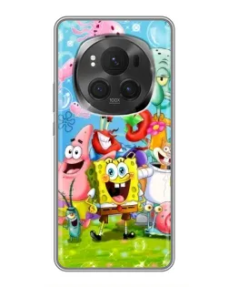 Чохол для Huawei Honor Magic 6 Pro з картинкою «Губка Боб та друзі»