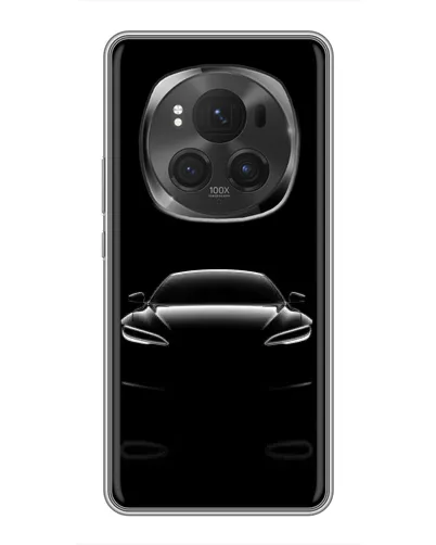 Чехол для Huawei Honor Magic 6 Pro с картинкой «Силуэт Tesla Night»