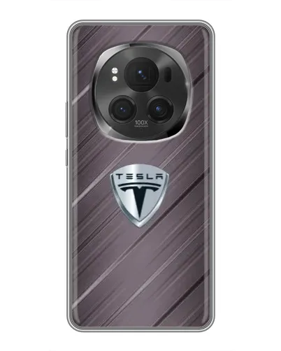 Чехол для Huawei Honor Magic 6 Pro с картинкой «Металлическая текстура Tesla»