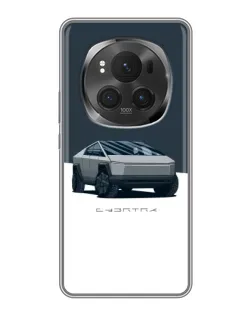 Чехол для Huawei Honor Magic 6 Pro с картинкой «Серебристый Cybertruck Tesla»