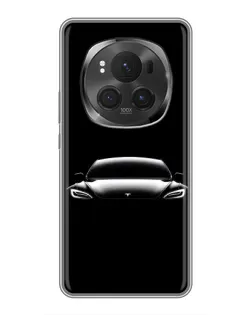 Чехол для Huawei Honor Magic 6 Pro с картинкой «Фары Tesla Night»