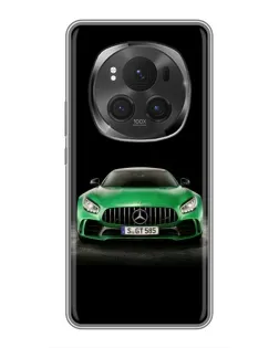 Чехол для Huawei Honor Magic 6 Pro с картинкой «Mercedes — неоновый лого»