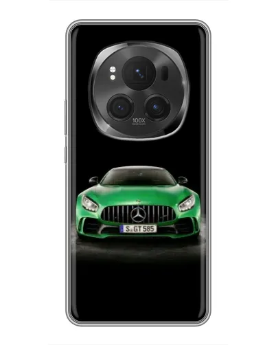 Чехол для Huawei Honor Magic 6 Pro с картинкой «Mercedes — неоновый лого»