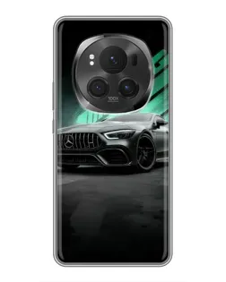 Чехол для Huawei Honor Magic 6 Pro с картинкой «Темный Mercedes AMG»
