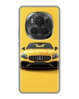 Чехол для Huawei Honor Magic 6 Pro с картинкой «Желтый Mercedes GT»