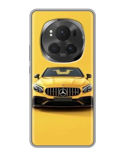 Чехол для Huawei Honor Magic 6 Pro с картинкой «Желтый Mercedes GT»