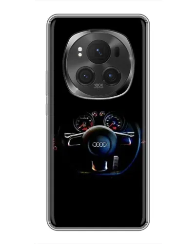 Чехол для Huawei Honor Magic 6 Pro с картинкой «Салон Audi — руль»