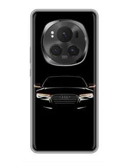 Чехол для Huawei Honor Magic 6 Pro с картинкой «Audi — ночной контур» Чехол для Huawei Honor Magic 6 Pro с картинкой «Audi — ночной контур»