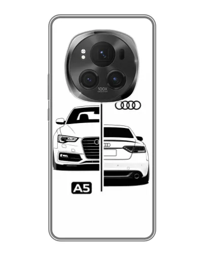 Чехол для Huawei Honor Magic 6 Pro с картинкой «Audi — контрастный дизайн»