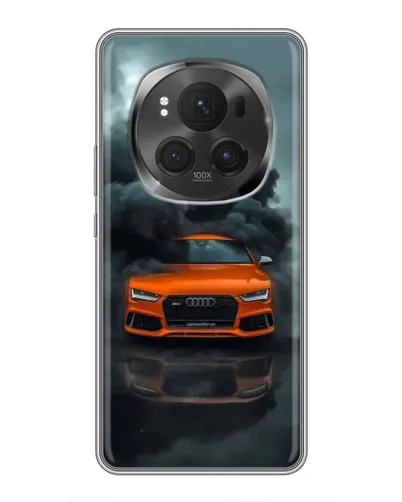 Чехол для Huawei Honor Magic 6 Pro с картинкой «Audi в облаках дыма»
