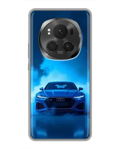 Чехол для Huawei Honor Magic 6 Pro с картинкой «Audi — голубая энергия»