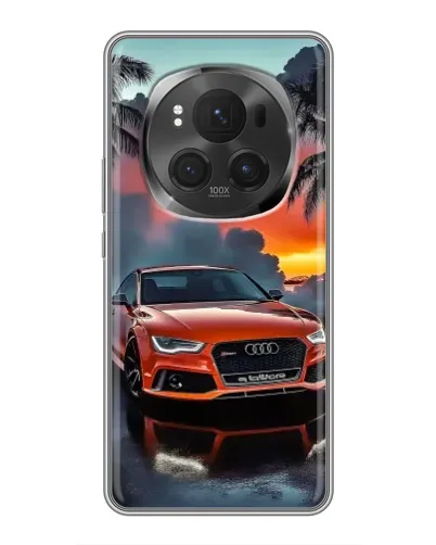 Чехол для Huawei Honor Magic 6 Pro с картинкой «Audi — закат»
