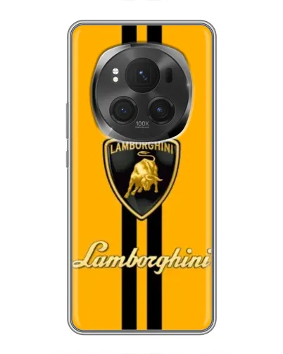 Чехол для Huawei Honor Magic 6 Pro с картинкой «Lamborghini Stripe желтый»