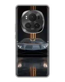 Чехол для Huawei Honor Magic 6 Pro с картинкой «Lamborghini золотые линии» Чехол для Huawei Honor Magic 6 Pro с картинкой «Lamborghini золотые линии»