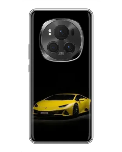 Чехол для Huawei Honor Magic 6 Pro с картинкой «Lamborghini желтый акцент»