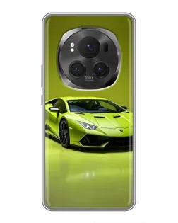 Чехол для Huawei Honor Magic 6 Pro с картинкой «Салатовый Lamborghini Huracan»