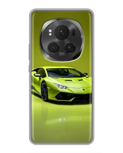 Чехол для Huawei Honor Magic 6 Pro с картинкой «Салатовый Lamborghini Huracan»