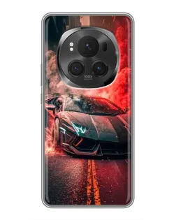 Чехол для Huawei Honor Magic 6 Pro с картинкой «Lamborghini красный дым»