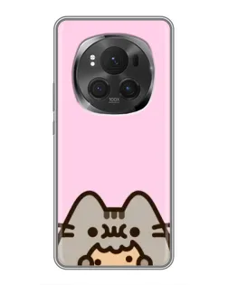 Чехол для Huawei Honor Magic 6 Pro с картинкой «Pusheen и печенье» Чехол для Huawei Honor Magic 6 Pro с картинкой «Pusheen и печенье»