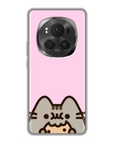 Чехол для Huawei Honor Magic 6 Pro с картинкой «Pusheen и печенье» Чехол для Huawei Honor Magic 6 Pro с картинкой «Pusheen и печенье»