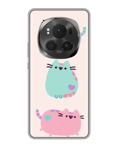 Чехол для Huawei Honor Magic 6 Pro с картинкой «Pusheen трио» Чехол для Huawei Honor Magic 6 Pro с картинкой «Pusheen трио»