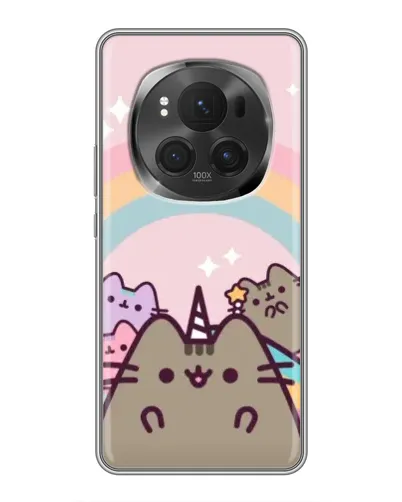 Чехол для Huawei Honor Magic 6 Pro с картинкой «Единорог Pusheen» Чехол для Huawei Honor Magic 6 Pro с картинкой «Единорог Pusheen»
