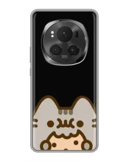 Чехол для Huawei Honor Magic 6 Pro с картинкой «Пушин на черном»